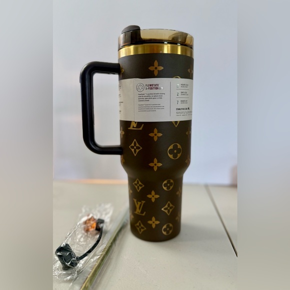 Stanley Louis Vuitton Unique Collaboration 40 oz Brown and Gold Tumbler - Picture 2 of 6